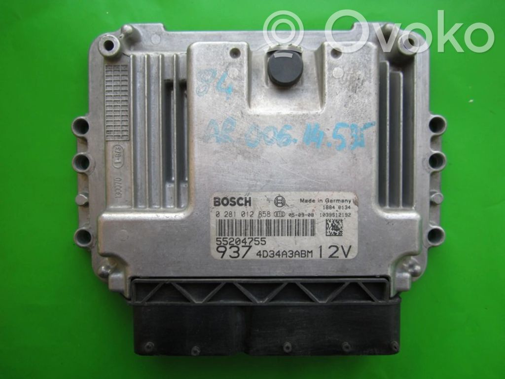 Engine control unit/module ECU   55204755,0281012858