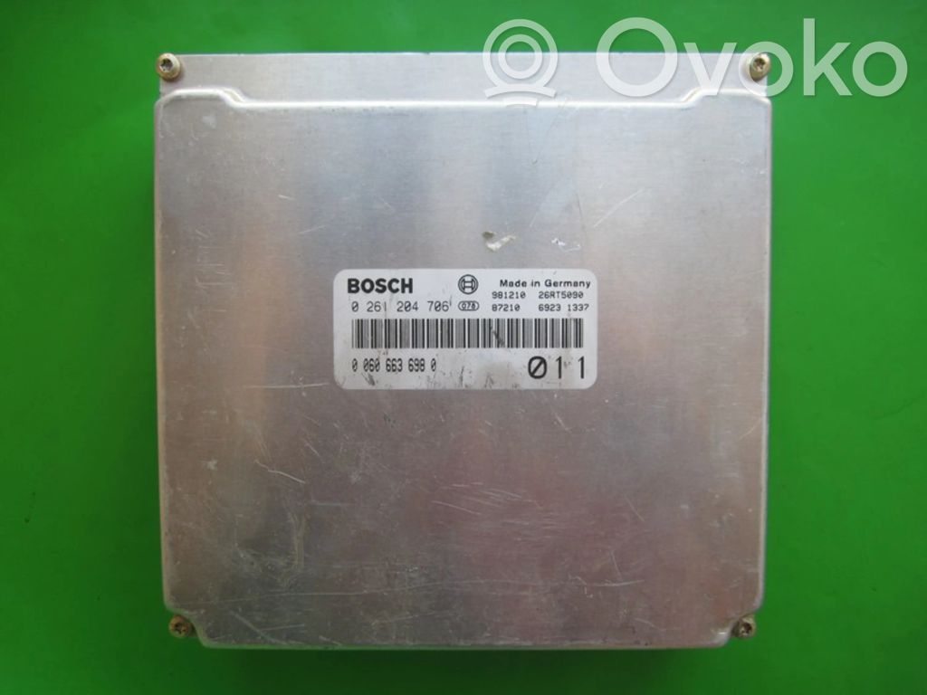 Engine control unit/module ECU   60663698,0261204706