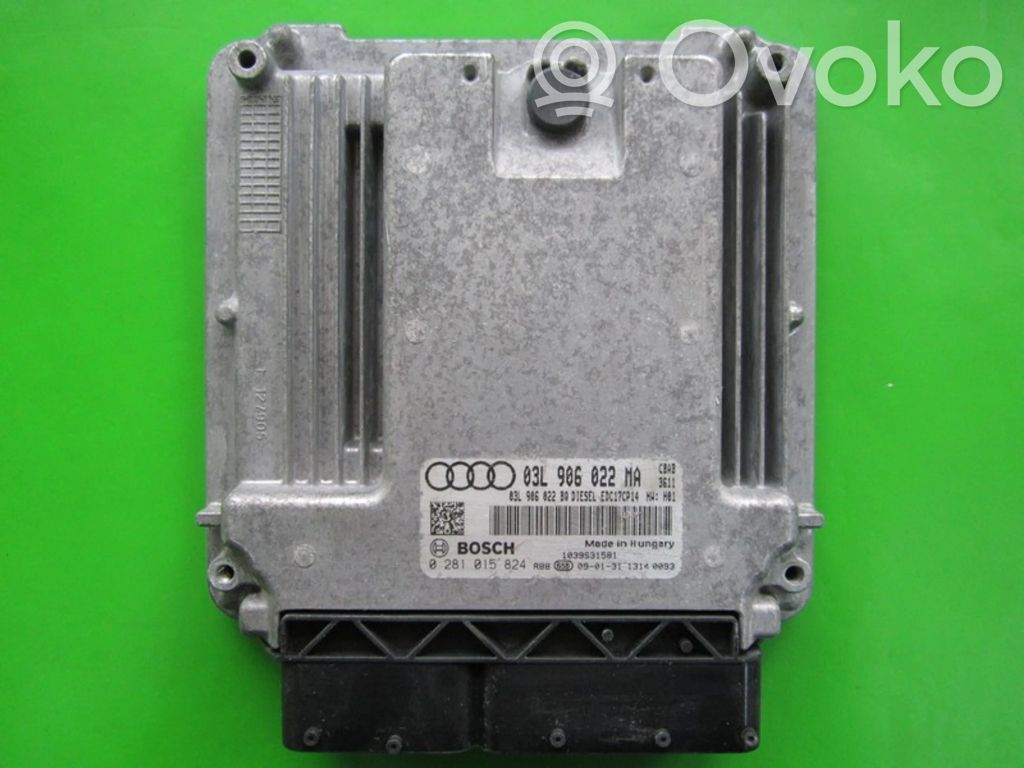 Audi A3 S3 A3 Sportback 8P Unidad de control/módulo ECU del motor 