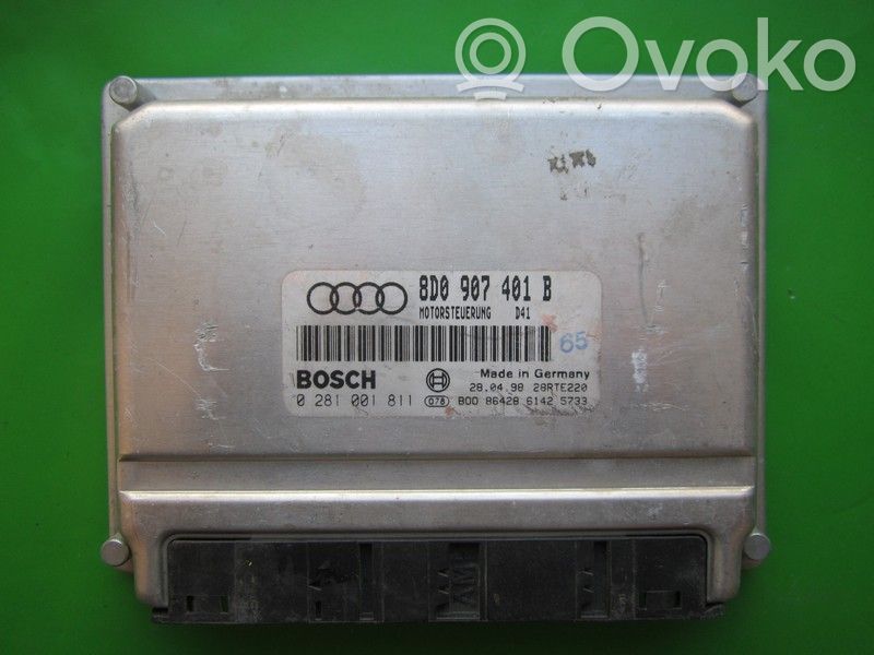 Unité de commande, module ECU de moteur   8D0907401B,0281001811