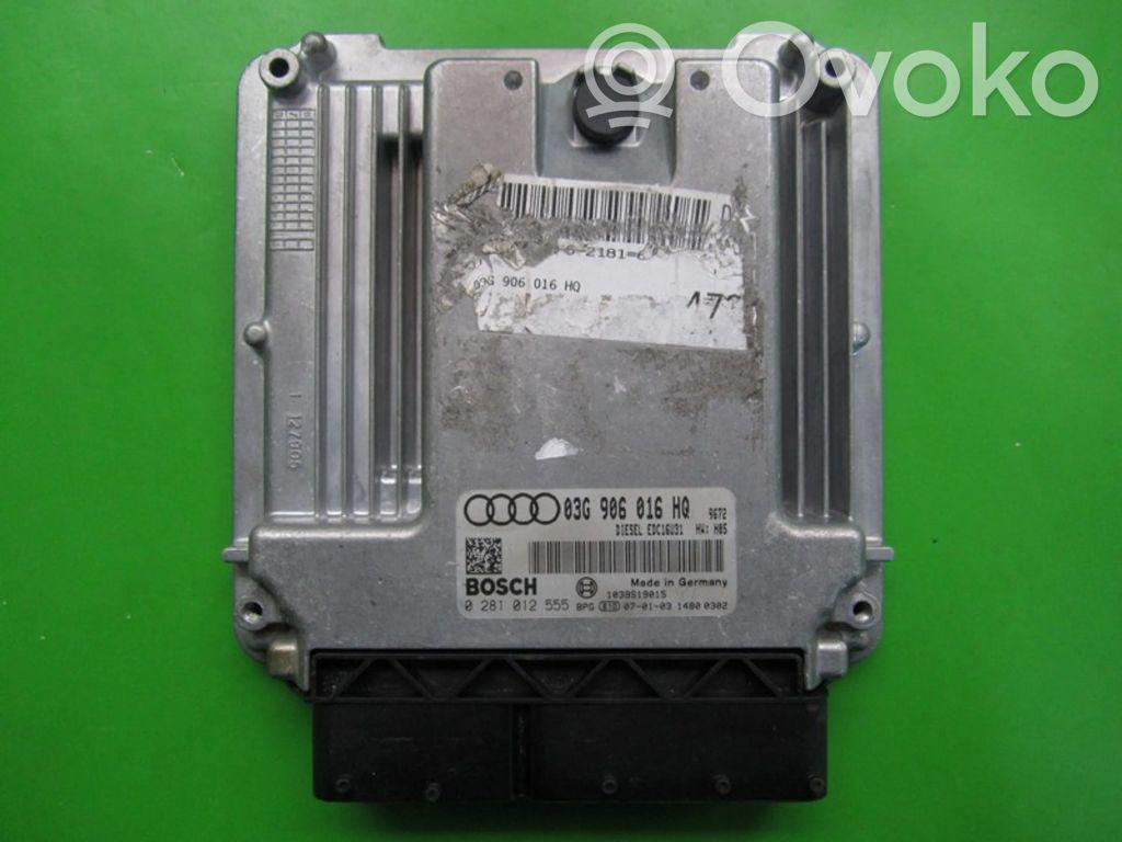 Engine control unit/module ECU   03G906016HQ,0281012555
