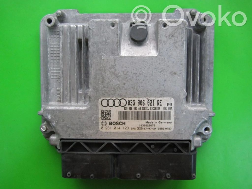 Engine control unit/module ECU   03G906021RE,0281014123