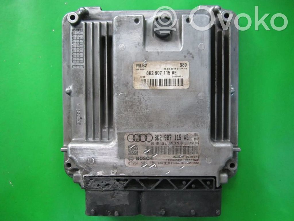 Engine control unit/module ECU   8K2907115AE,0261S06181