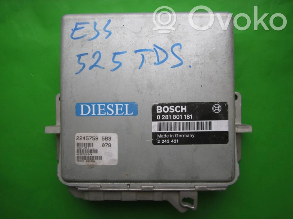 BMW 3 E30 Unité de commande, module ECU de moteur 