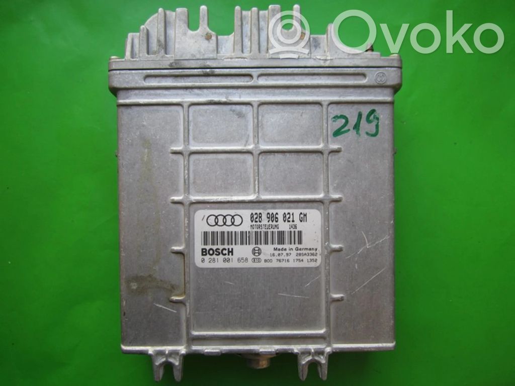 Engine control unit/module ECU   028906021GM,0281001658