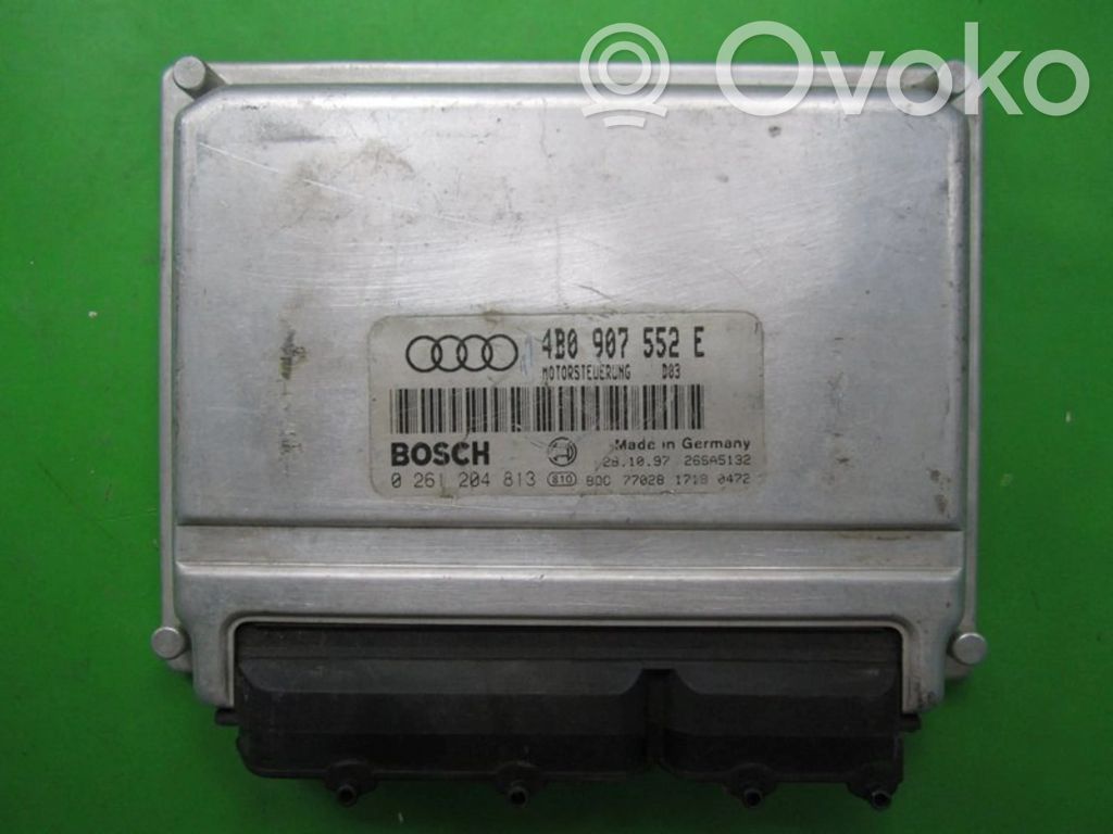 Engine control unit/module ECU   4B0907552E,0261204813