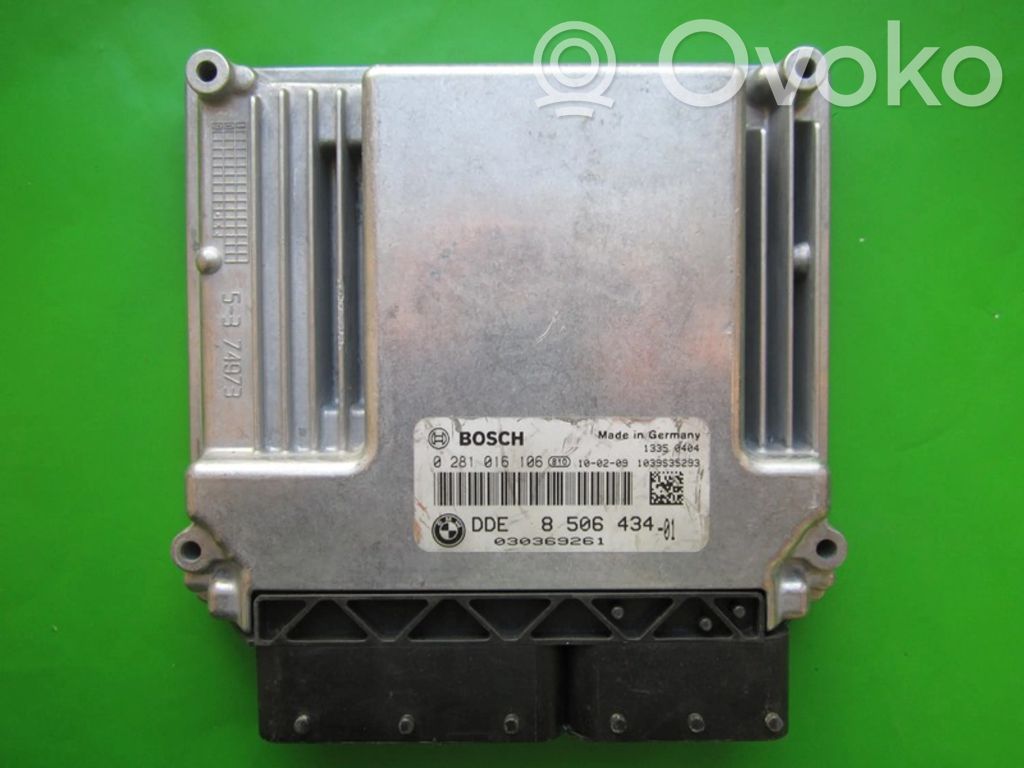Unidad de control/módulo ECU del motor   DDE8506434,0281016106
