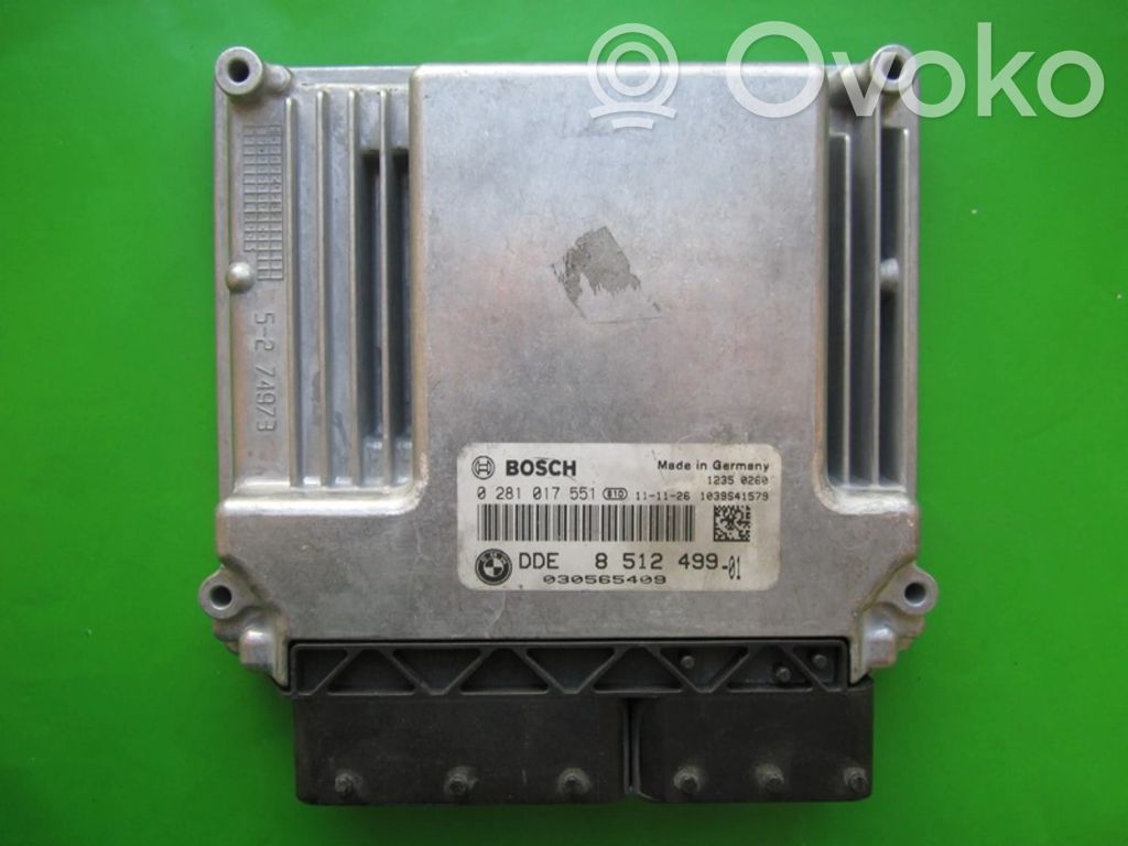 Unidad de control/módulo ECU del motor   DDE8512499,0281017551