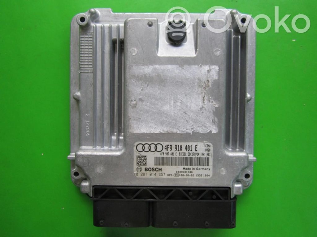 Engine control unit/module ECU   4F9910401E,0281014357