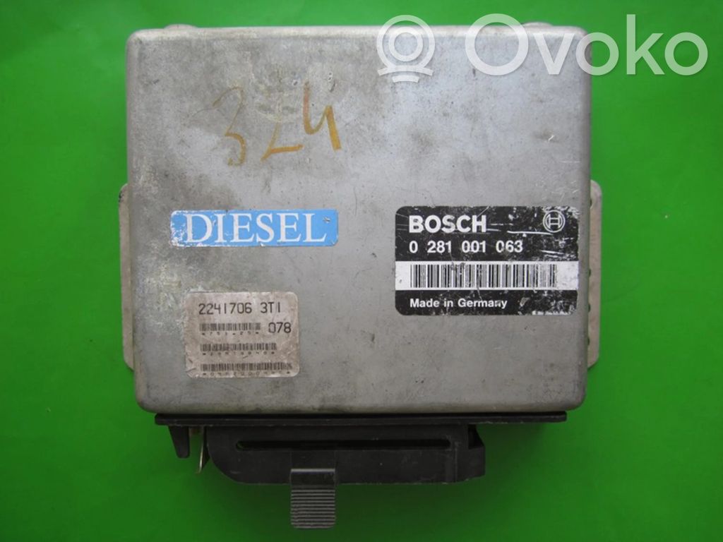 BMW 3 E30 Unidad de control/módulo ECU del motor 