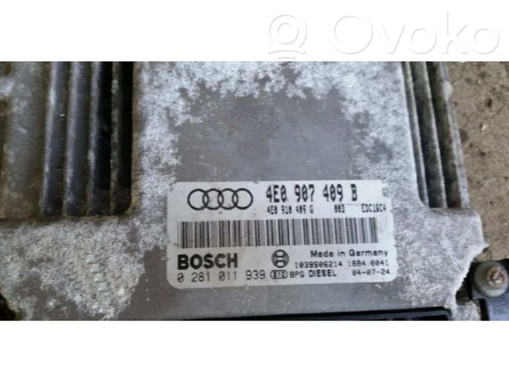 Audi A8 S8 D3 4E Engine control unit/module ECU 