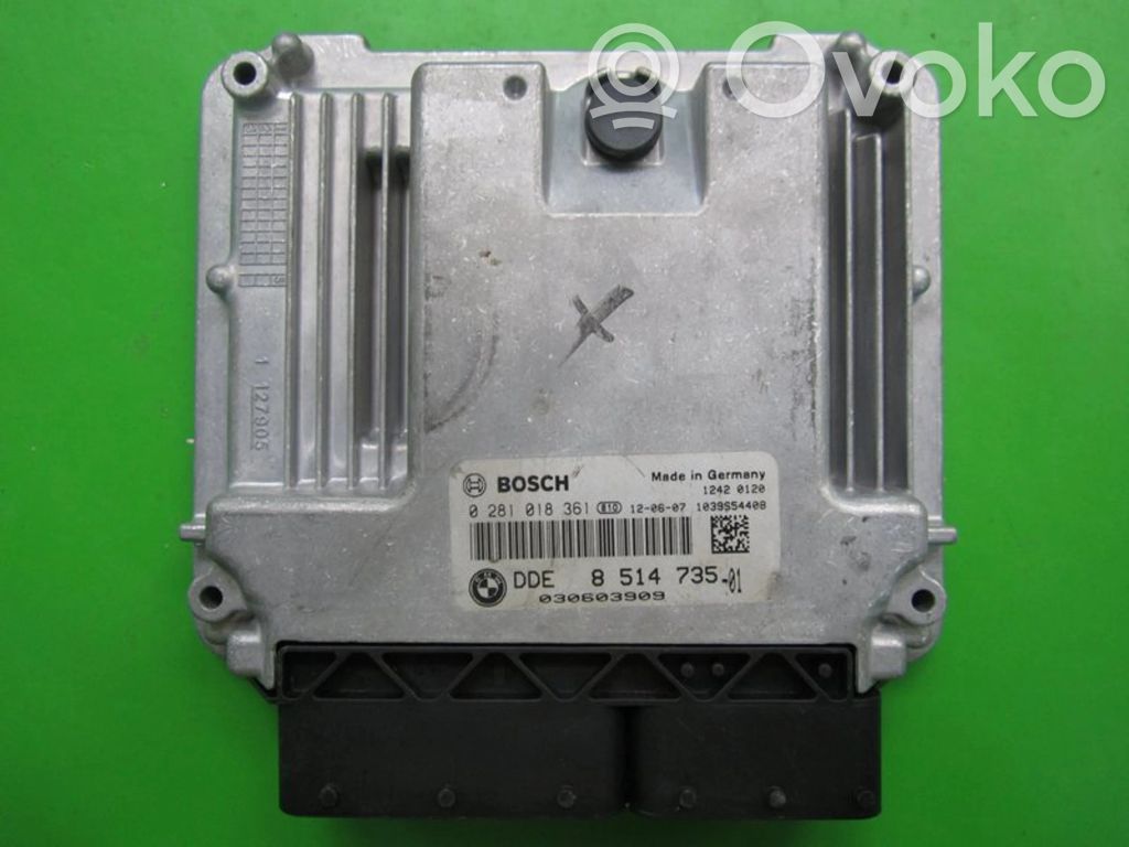 Motorsteuergerät ECU   DDE8514735,0281018361