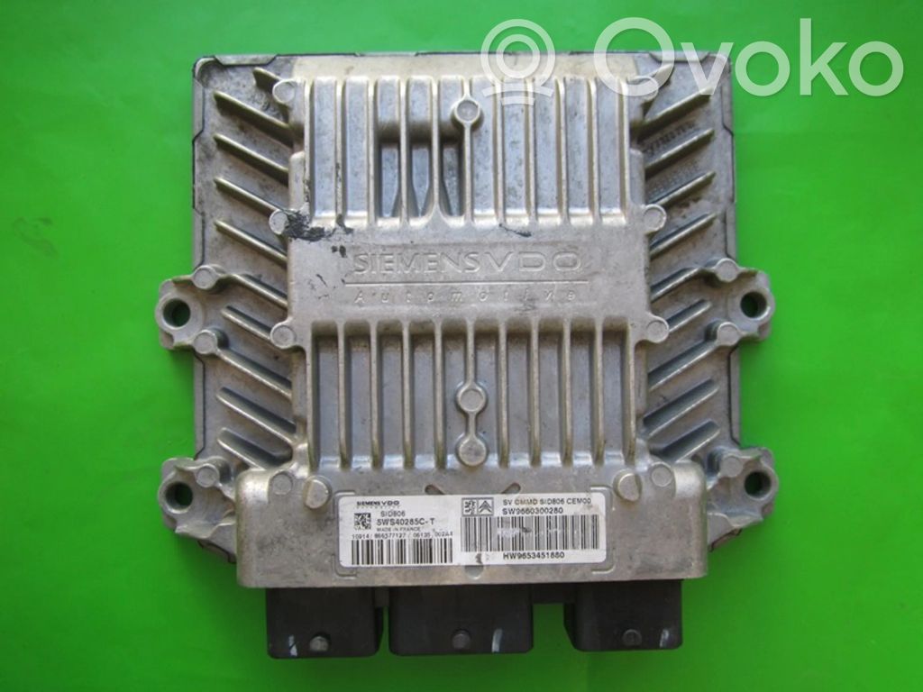 Engine control unit/module ECU   9660300280,5WS40285CT