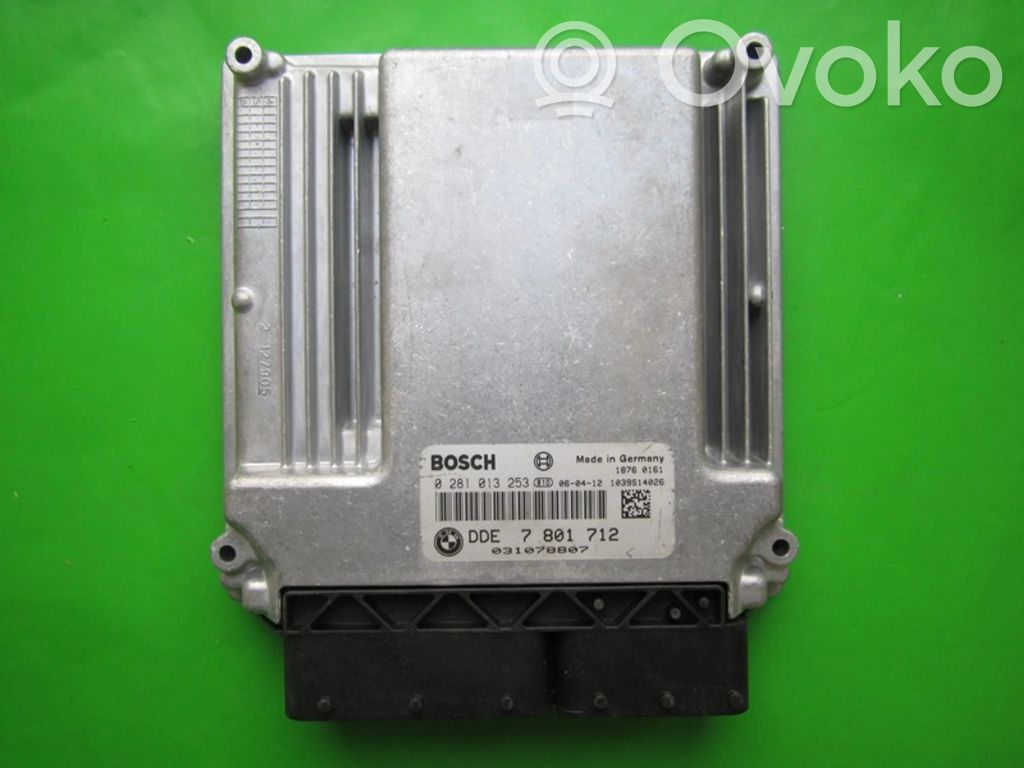Engine control unit/module ECU   DDE7801712,0281013253