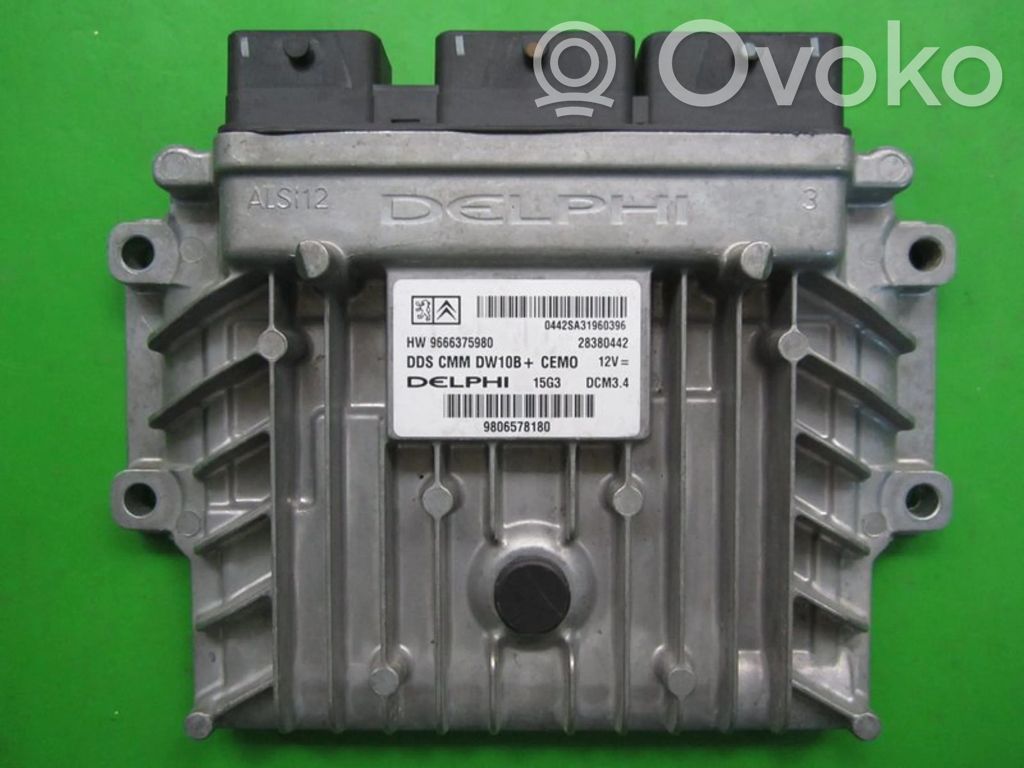 Engine control unit/module ECU   9806578180,28380442