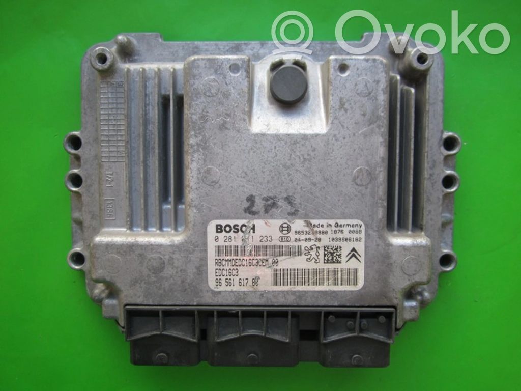 Engine control unit/module ECU   9656161780,0281011233