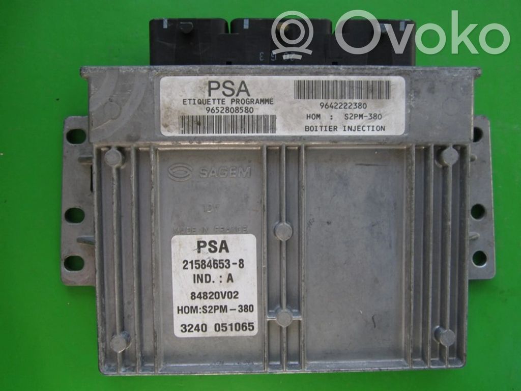Engine control unit/module ECU   9652808580,21584653