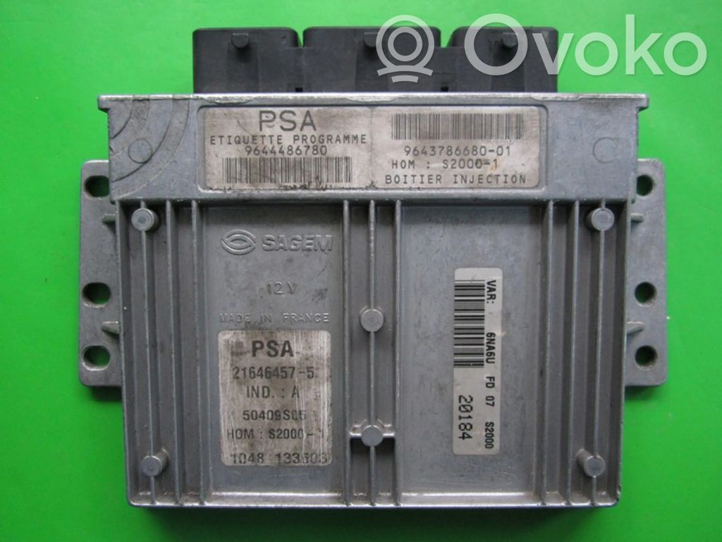 Engine control unit/module ECU   9644486780,21646457
