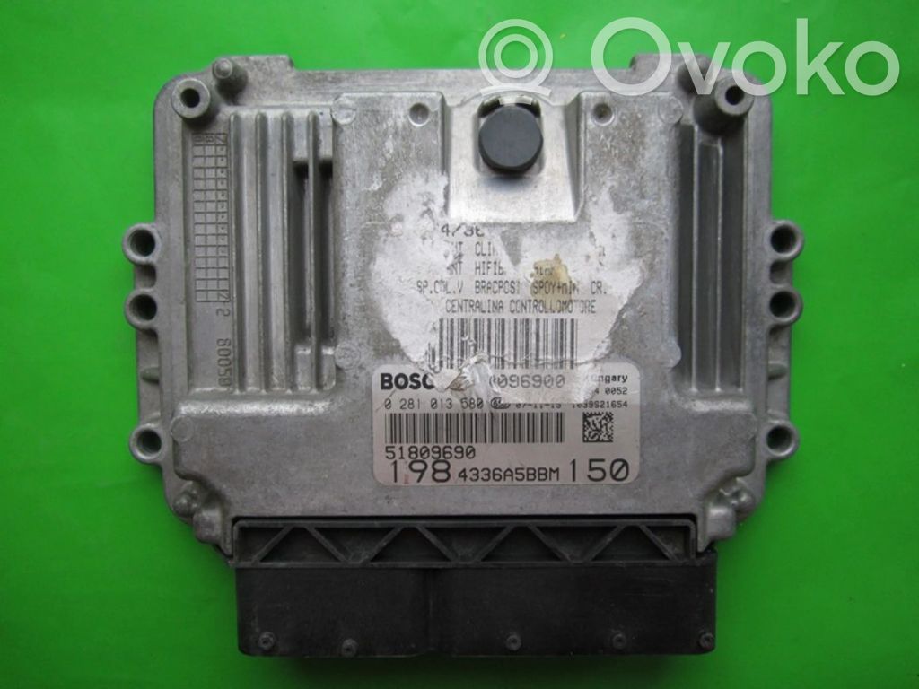 Engine control unit/module ECU   51809690,0281013580