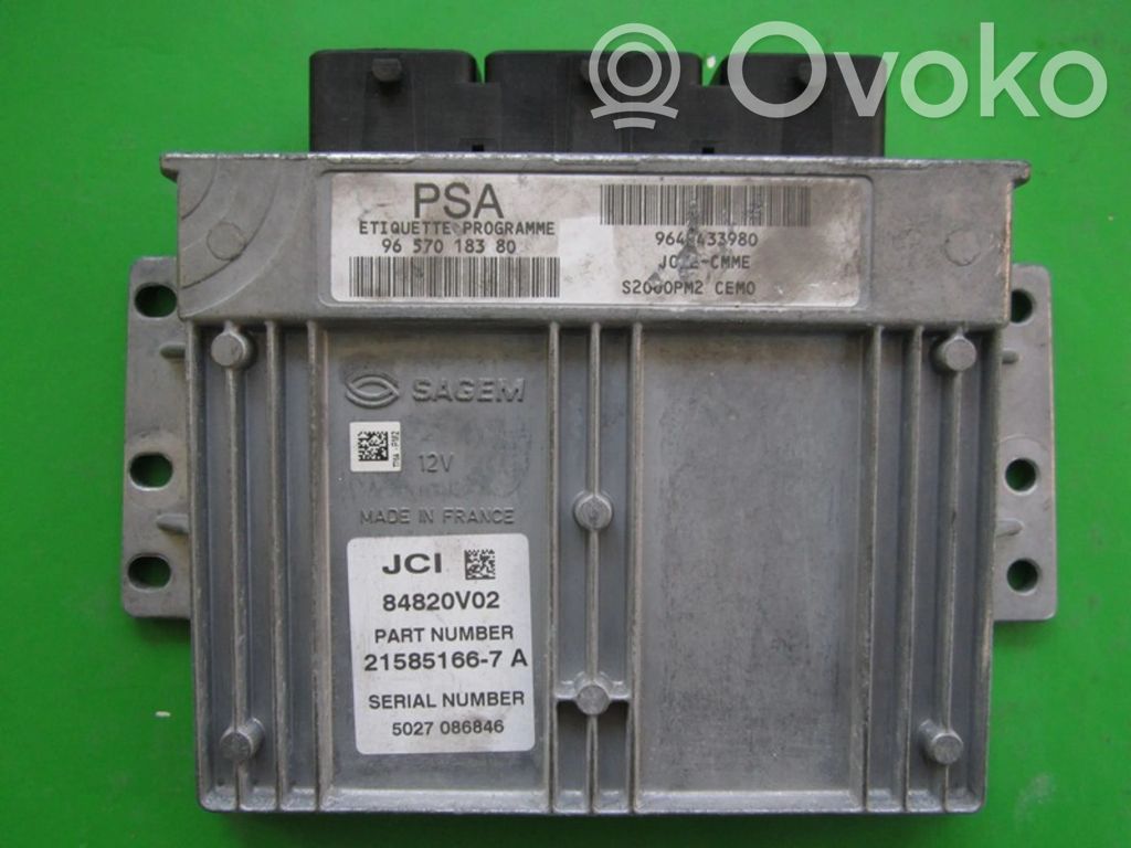 Citroen C2 Engine control unit/module ECU 