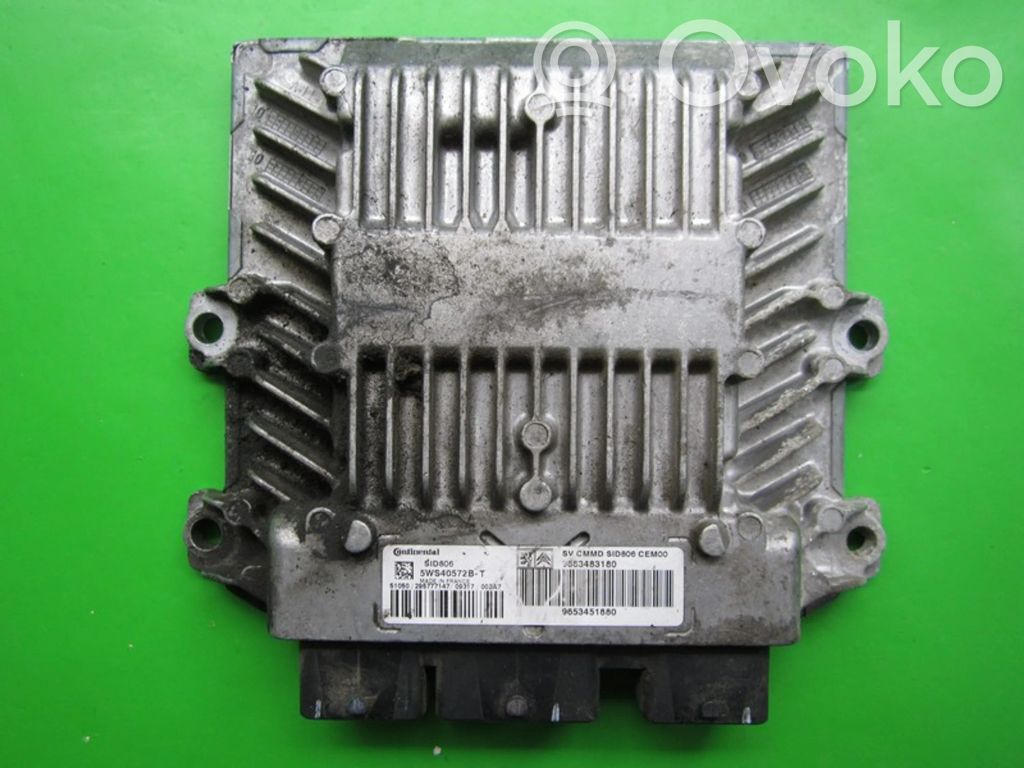 Unité de commande, module ECU de moteur   9663483180,5WS40572BT