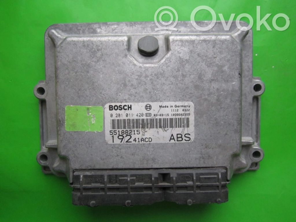Engine control unit/module ECU   55188215,0281011420