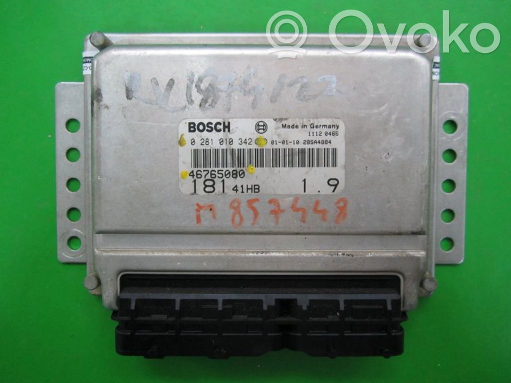 Fiat Marea Unité de commande, module ECU de moteur 