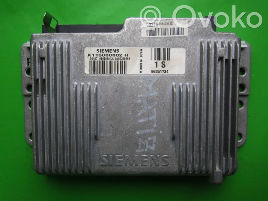 Engine control unit/module ECU   K115000002H,96351734
