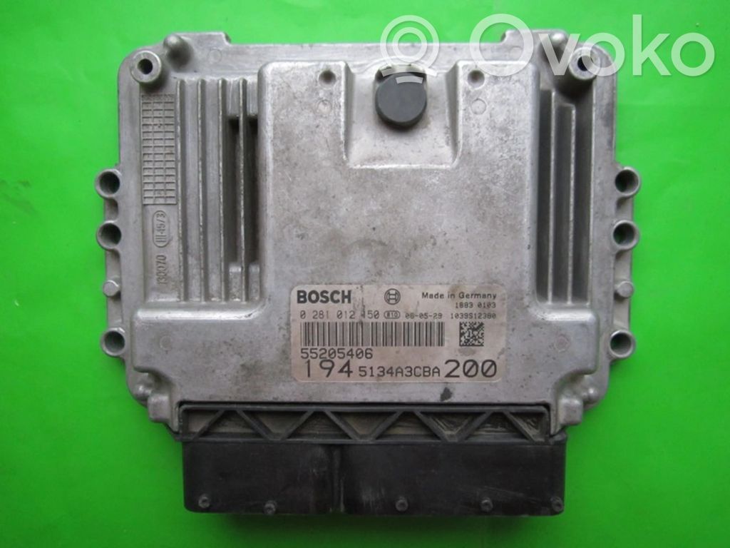 Engine control unit/module ECU   55205406,0281012150
