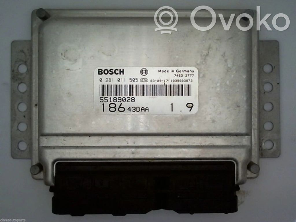 Fiat Multipla Engine control unit/module ECU 
