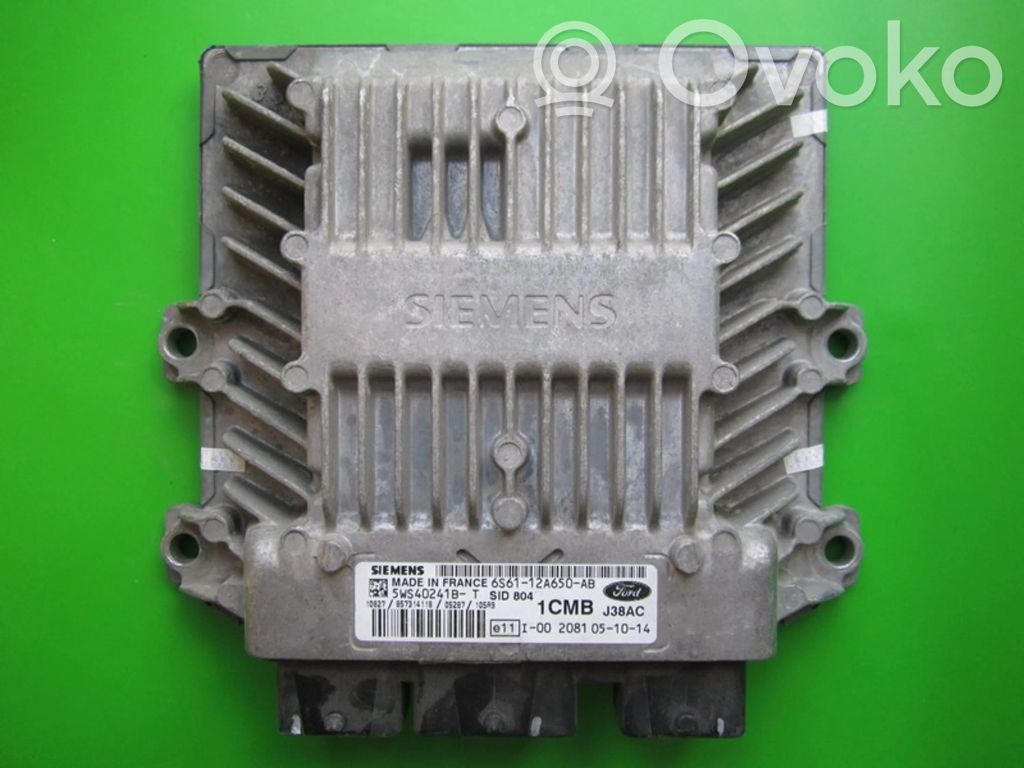 Engine control unit/module ECU   6S6112A650AB,5WS40241BT