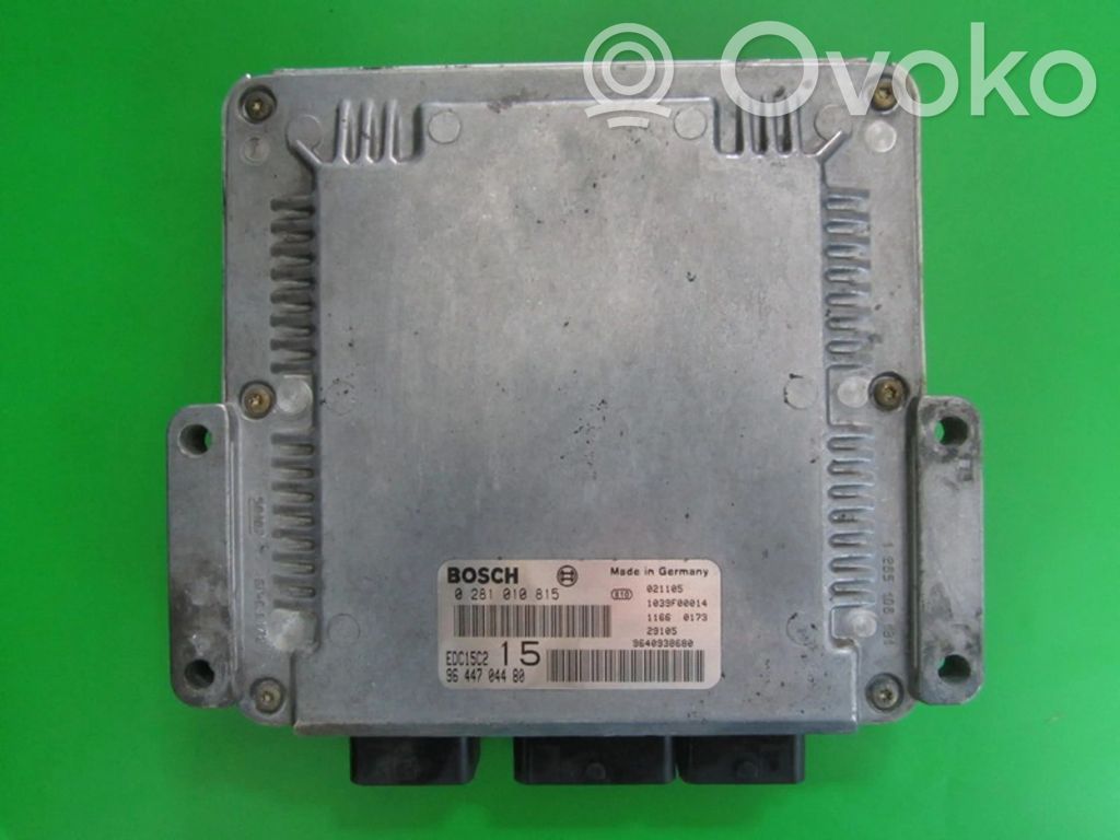 Engine control unit/module ECU   9644704480,0281010815