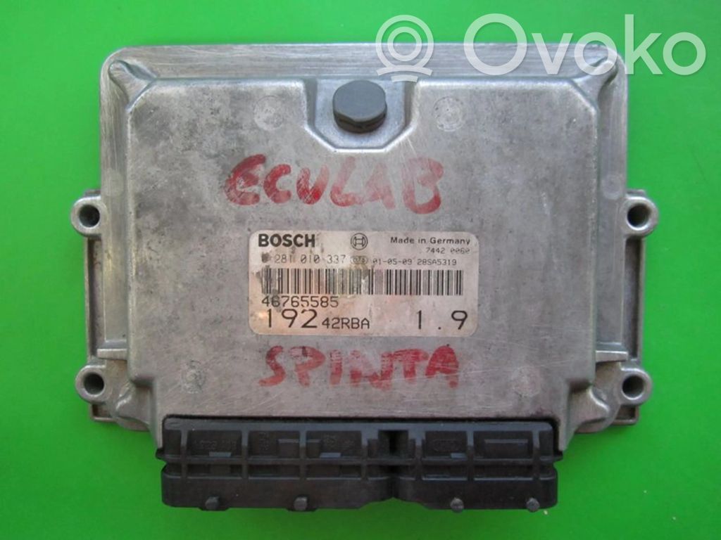 Engine control unit/module ECU   46765585,0281010337