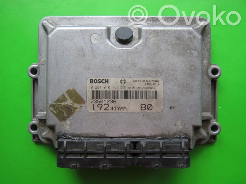 Engine control unit/module ECU   73501236,0281010738
