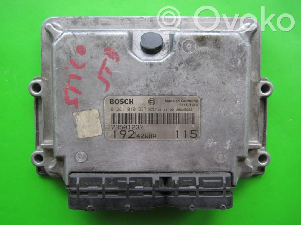 Engine control unit/module ECU   73501237,0281010337