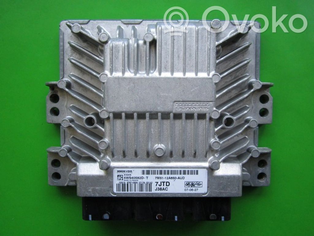 Engine control unit/module ECU   7M5112A650AUD,5WS40582DT