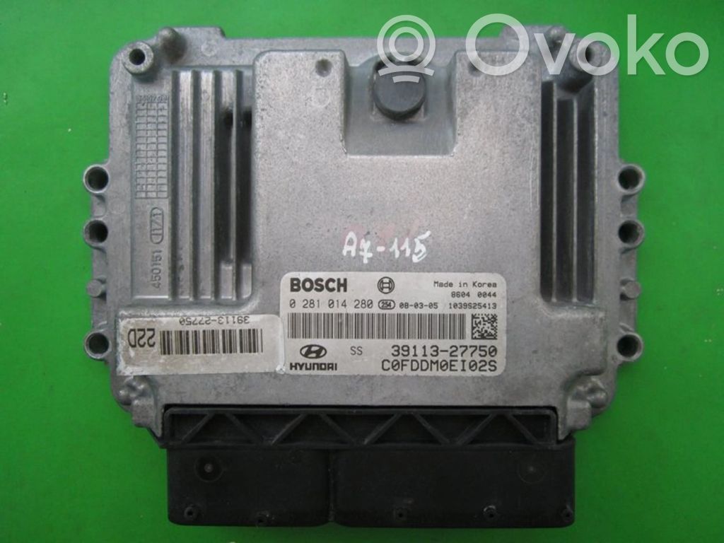 Engine control unit/module ECU   3911327750,0281014280