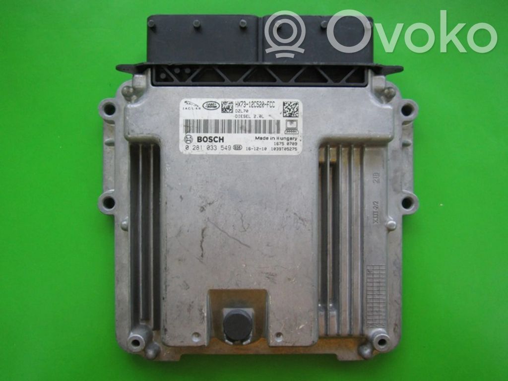 Engine control unit/module ECU   HX7312C520FCC,0281033549