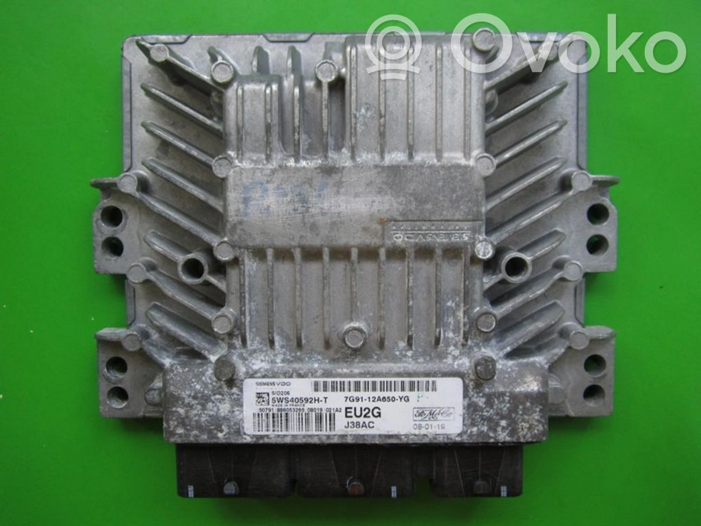 Engine control unit/module ECU   7G9112A650YG,5WS4059HT