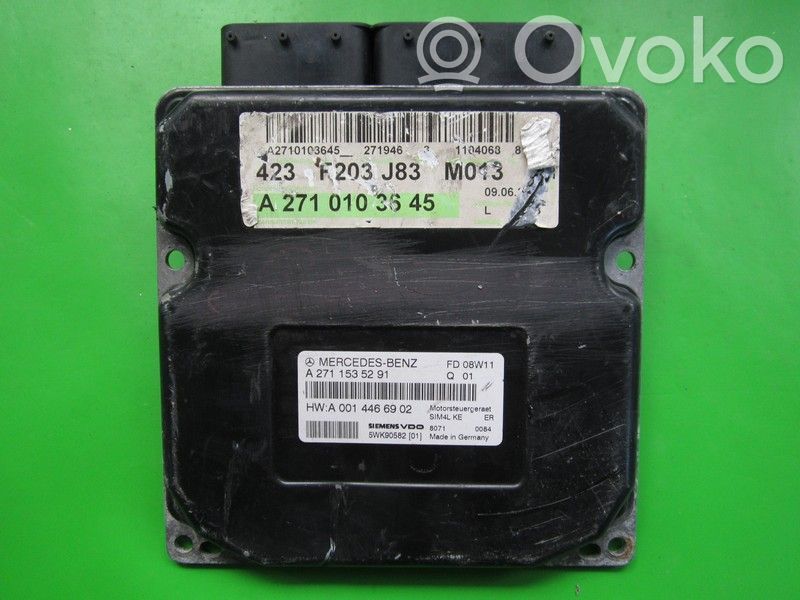 Mercedes-Benz C W203 Komputer / Sterownik ECU silnika 