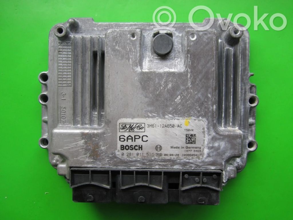 Engine control unit/module ECU   3M6112A650AC,0281011534