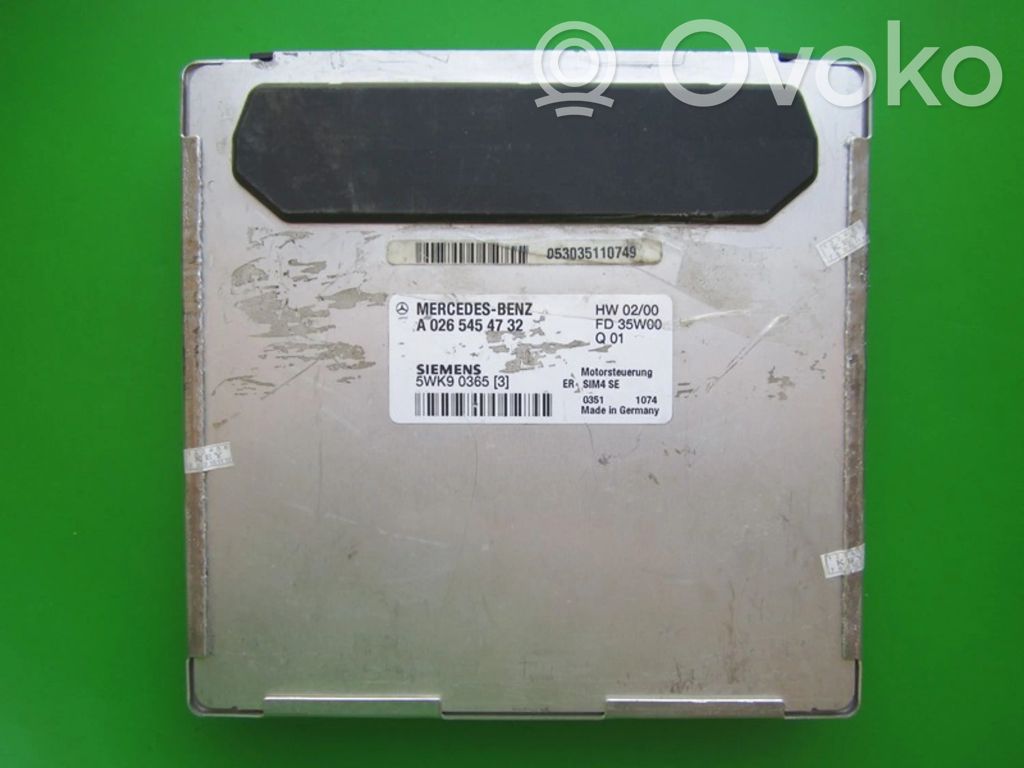 Mercedes-Benz C W203 Unitate control motor/modul ECU 