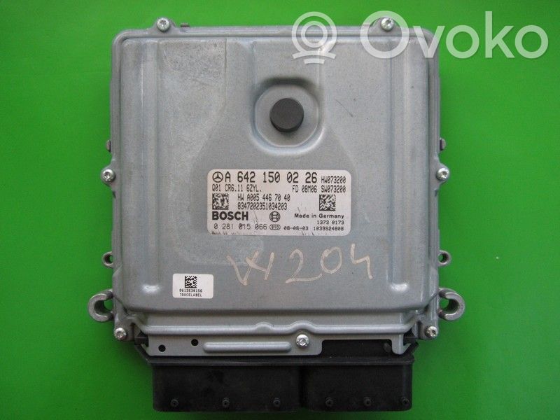 Mercedes-Benz C W204 Komputer / Sterownik ECU silnika 