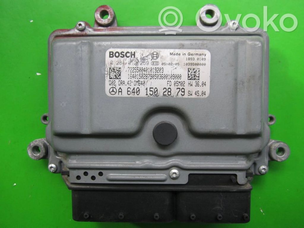 Mercedes-Benz A W169 Engine control unit/module ECU 