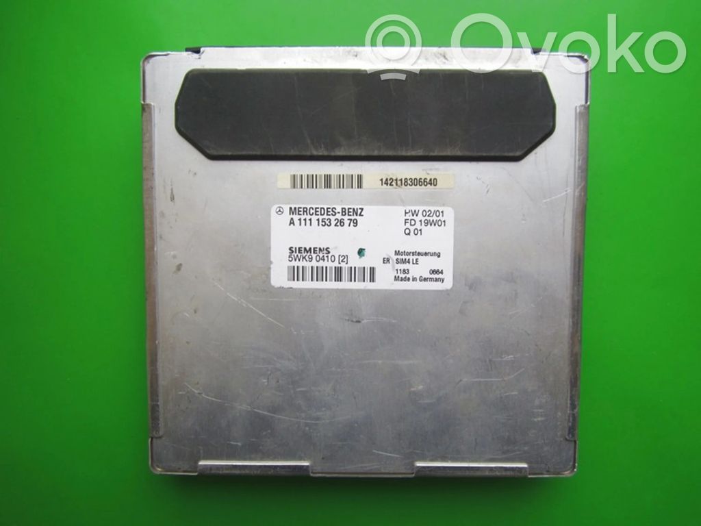 Mercedes-Benz CLK A208 C208 Komputer / Sterownik ECU silnika 