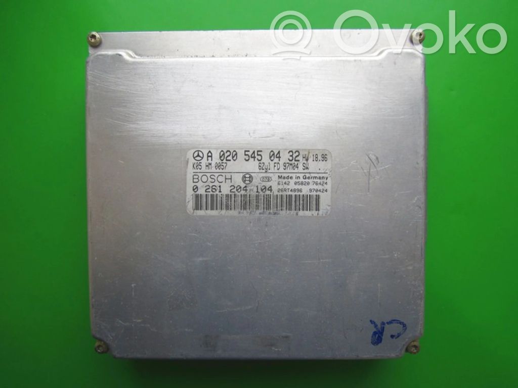Engine control unit/module ECU   A0205450432,0261204104