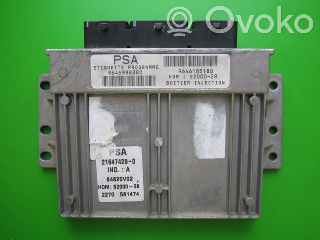 Engine control unit/module ECU   9646988880,21647429