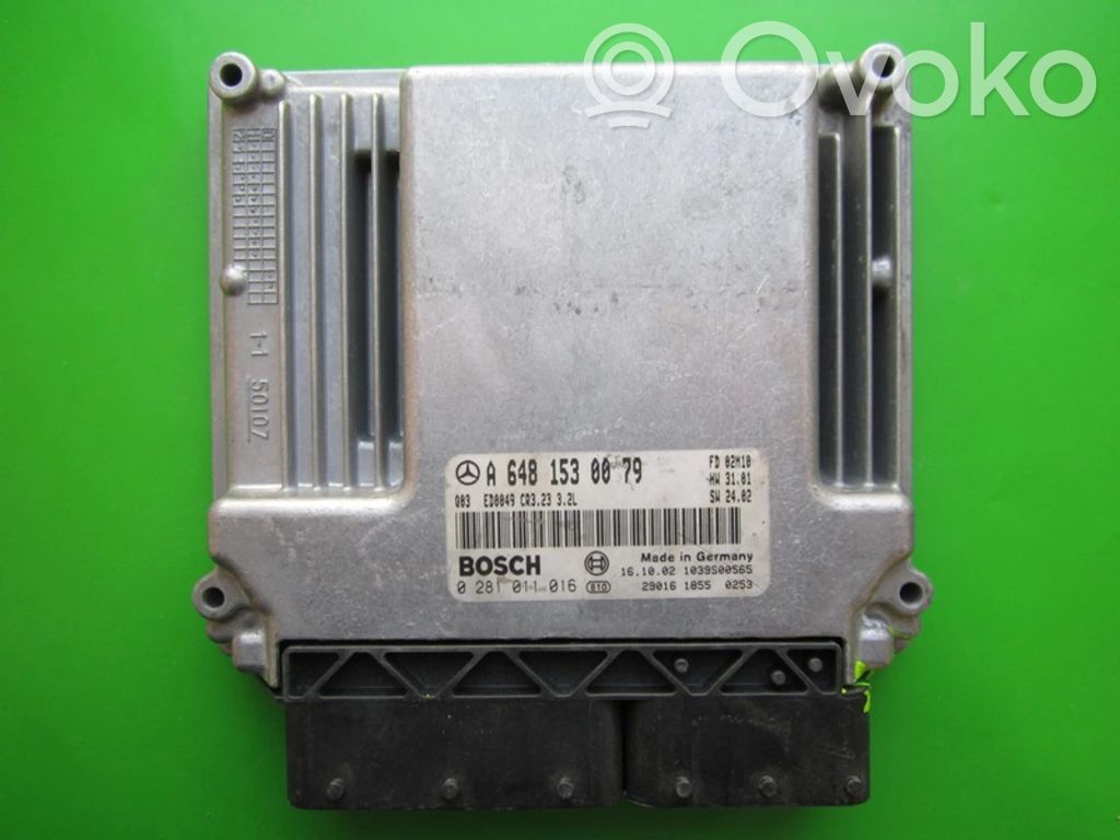 Komputer / Sterownik ECU silnika   A6481530079,0281011016