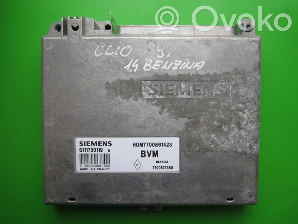 Renault Clio I Engine control unit/module ECU 
