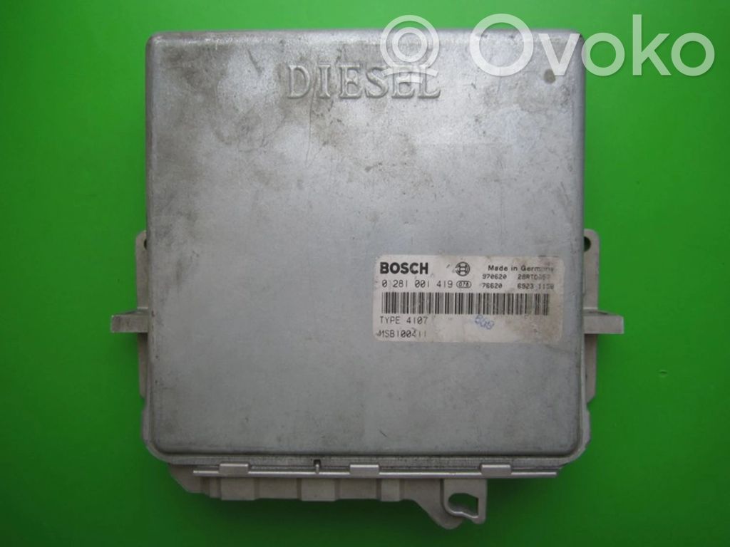 Unité de commande, module ECU de moteur   MSB100411,0281001419